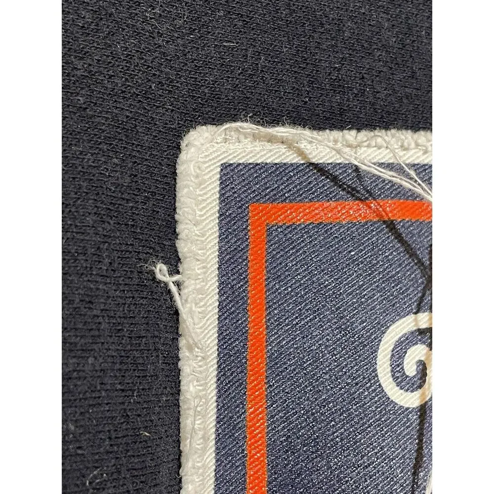 Vintage University of Illinois 1867 Pullover‎ Sweater Size Small Black Patch